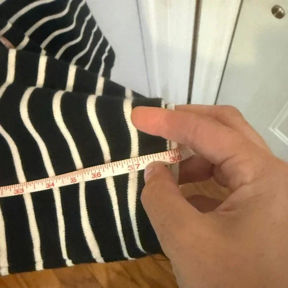 Talbots Large Sleeveless Mockneck Striped Knit Shift Dress Career Casual - Picture 8 of 9